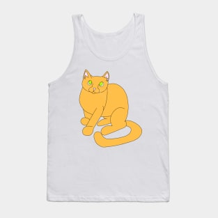 Orange cat Tank Top